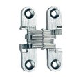 Universal Industrial Soss 3/8" to 1-11/16" Light Duty Invisible Hinge for 1/2" to 5/8" Doors Satin Brass Finish PR 101CUS4